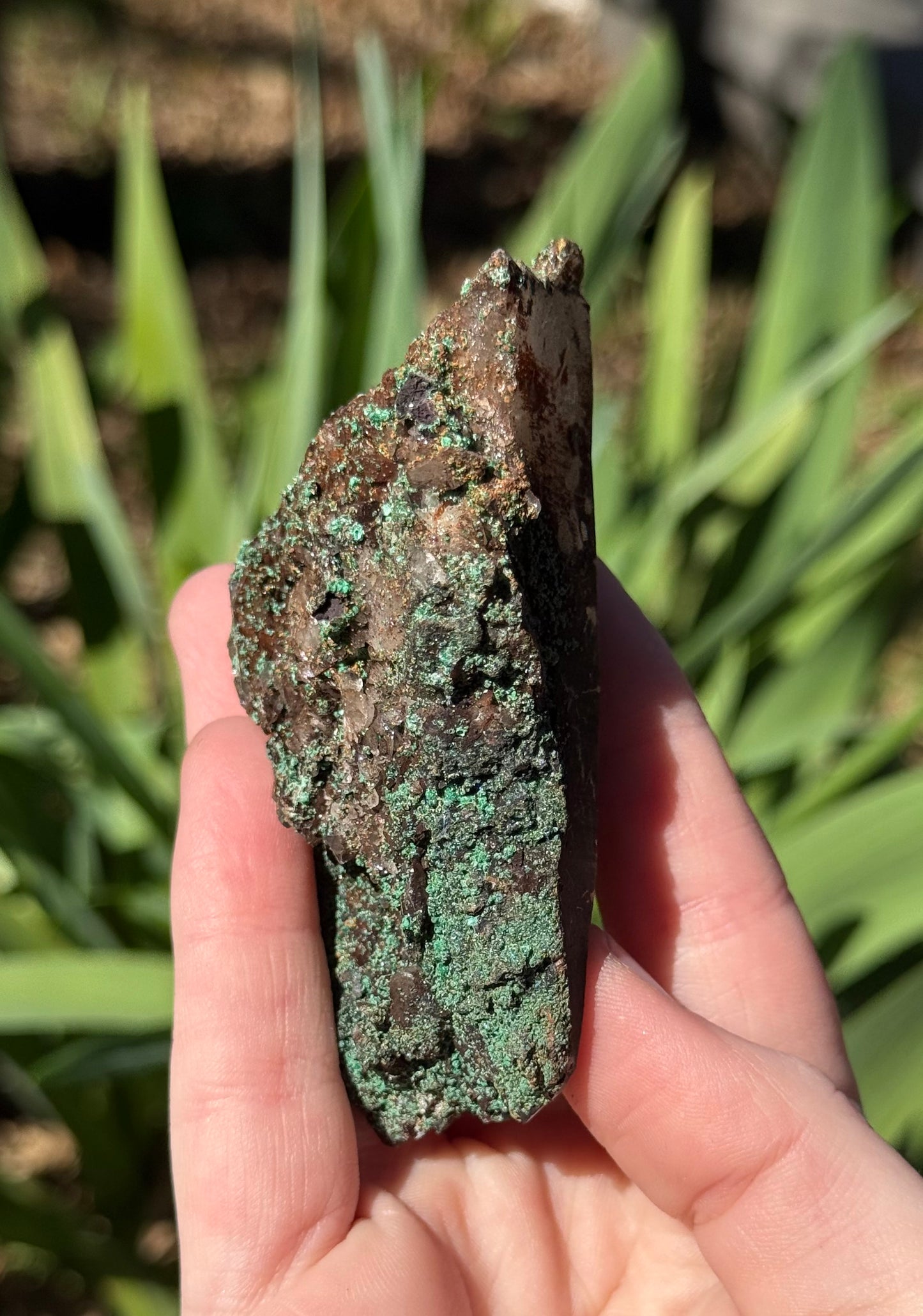 Malachite on Quartz Specimens