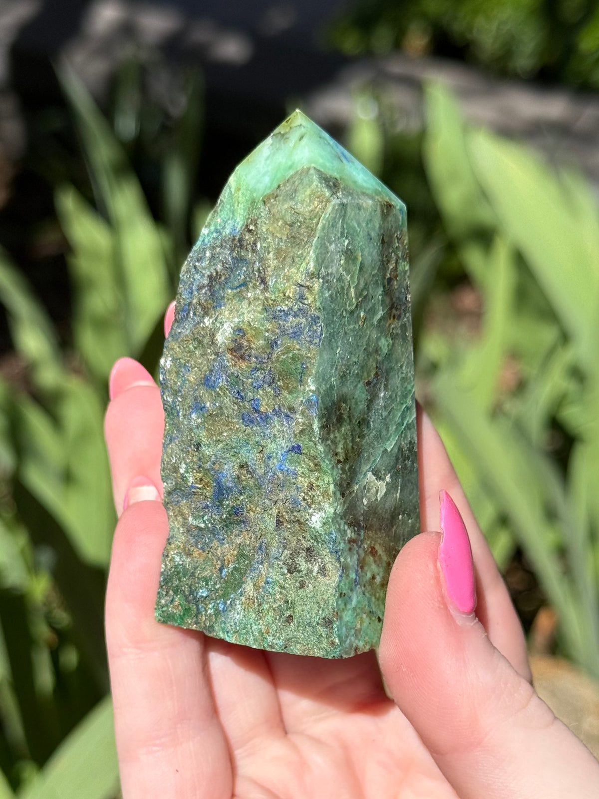 Azurite in Malachite Towers