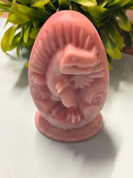 Pink Opal Double Carved Dino
