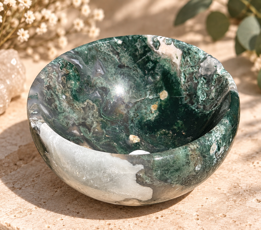 Moss Agate Bowl