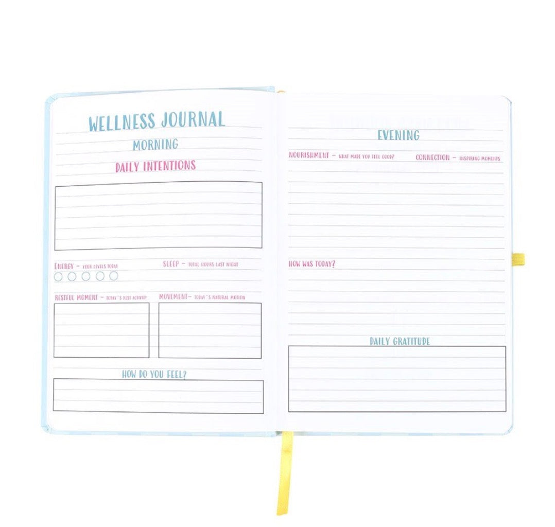 Be Kind to Your Mind A5 Wellness Journal with Citrine Pen