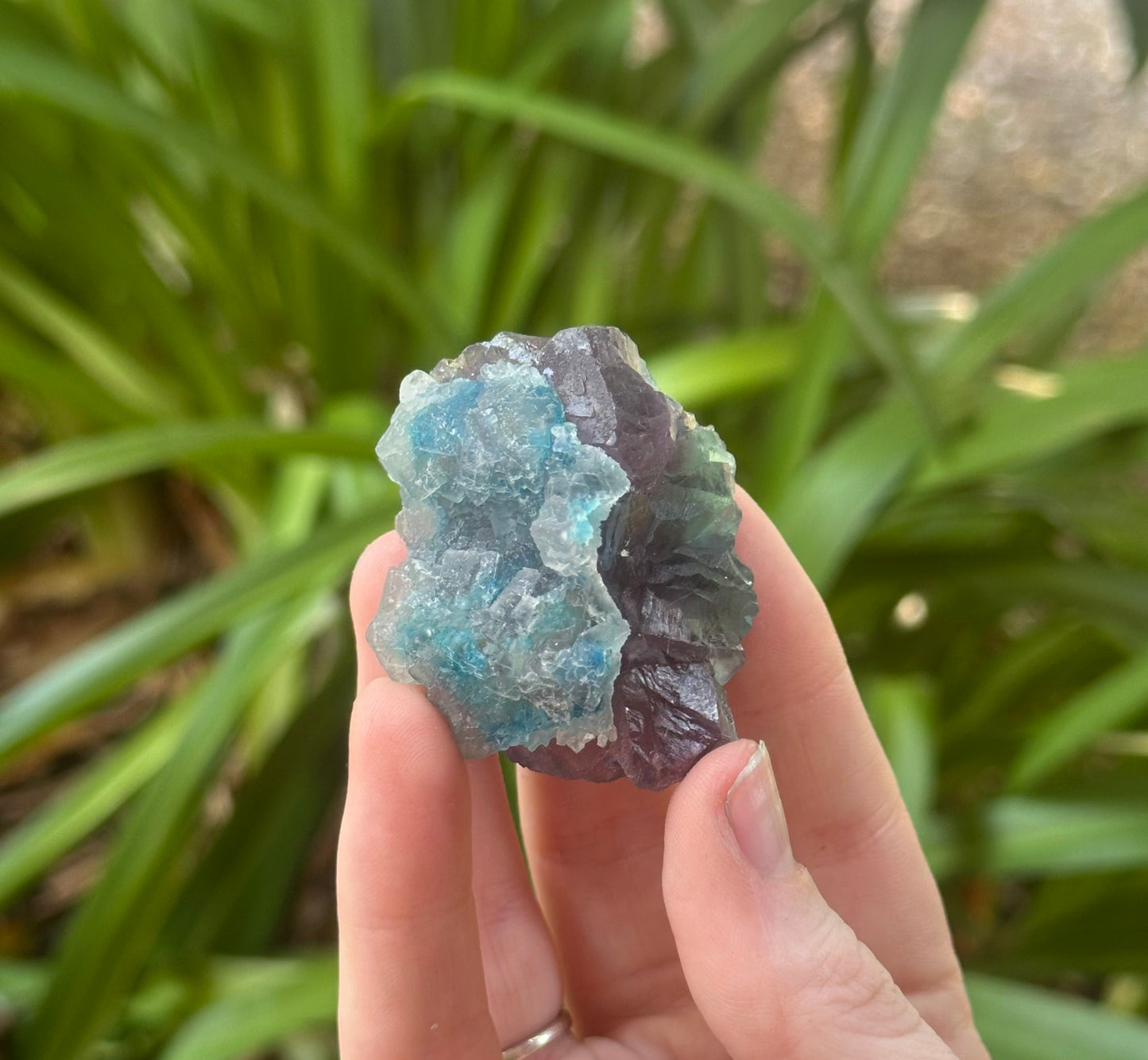 Gibbsite on Fluorite Specimen #3