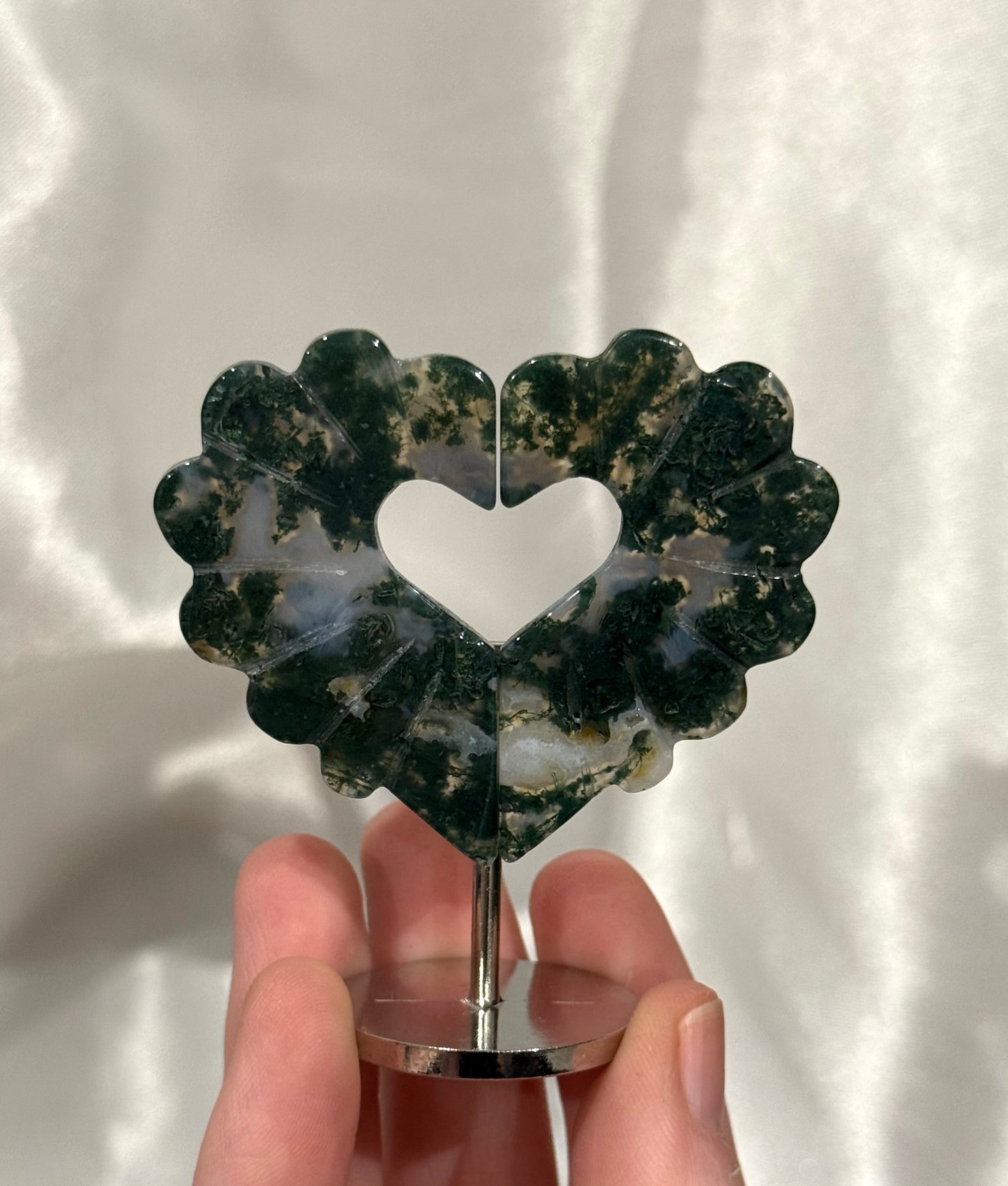 6.5cm Heart Wings on Stand