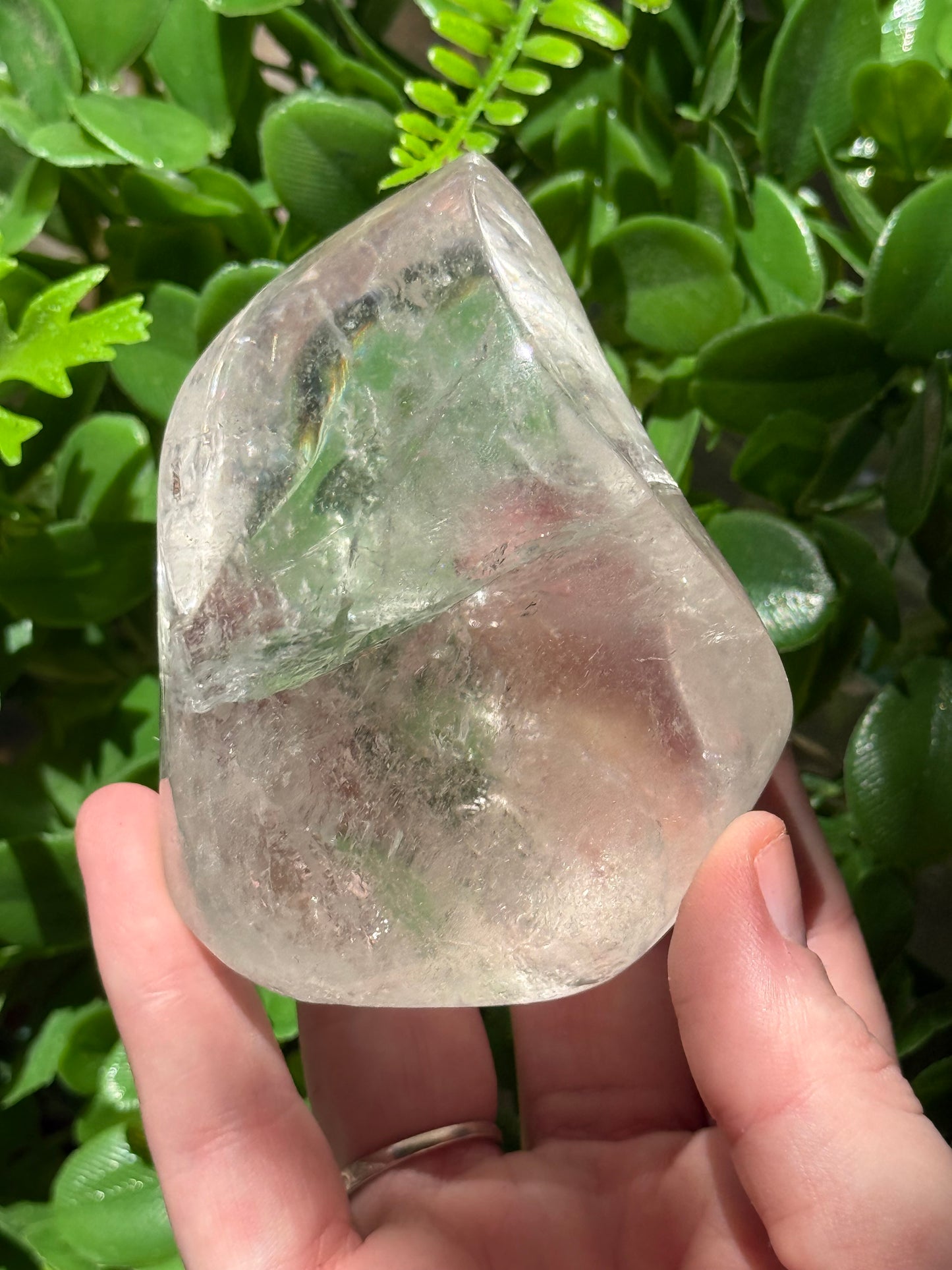 Clear Quartz Flames