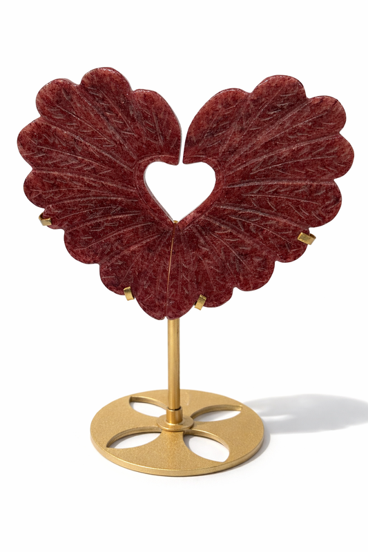 Heart Shaped Wings on Stand