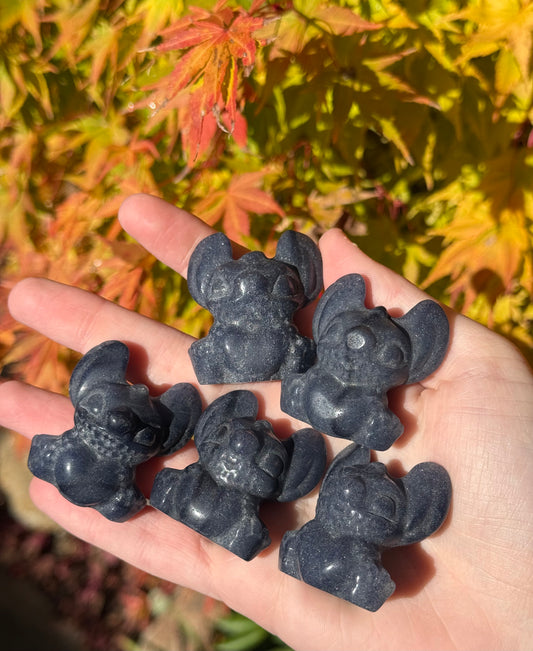 Blue Guy Carving