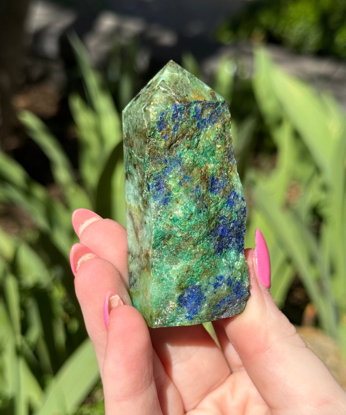 Azurite in Malachite Towers
