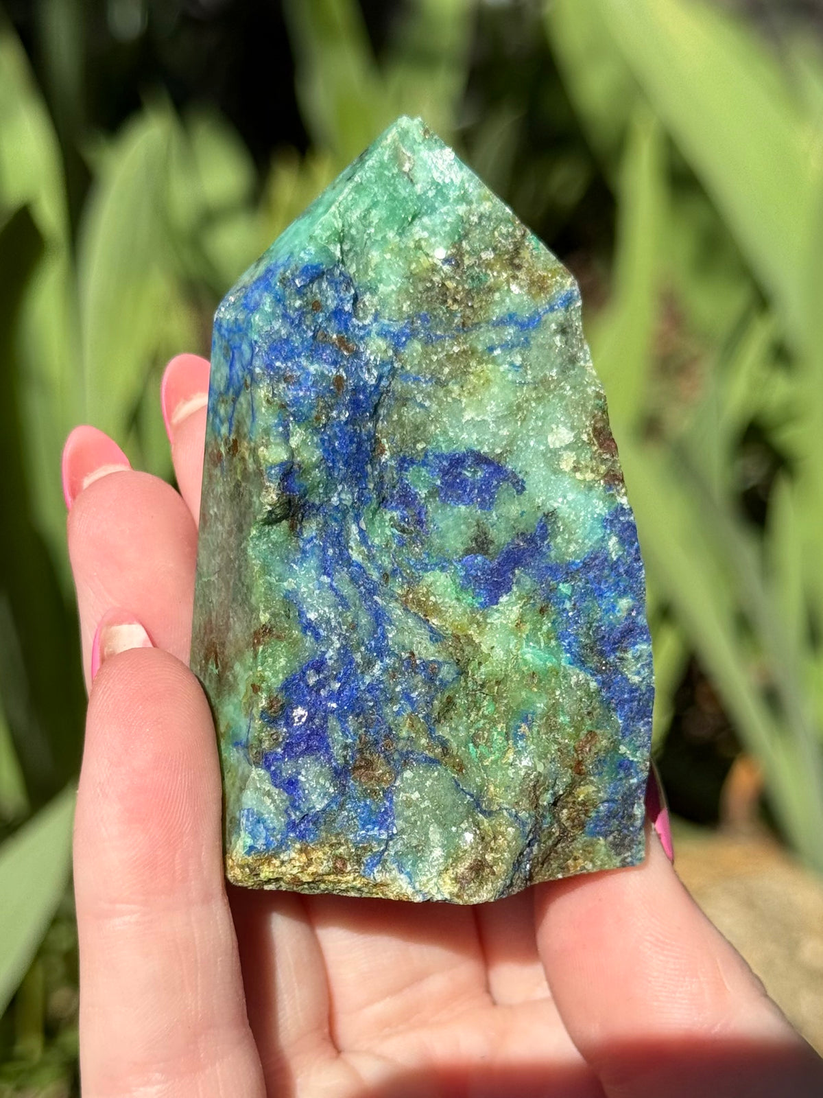 Azurite in Malachite Towers