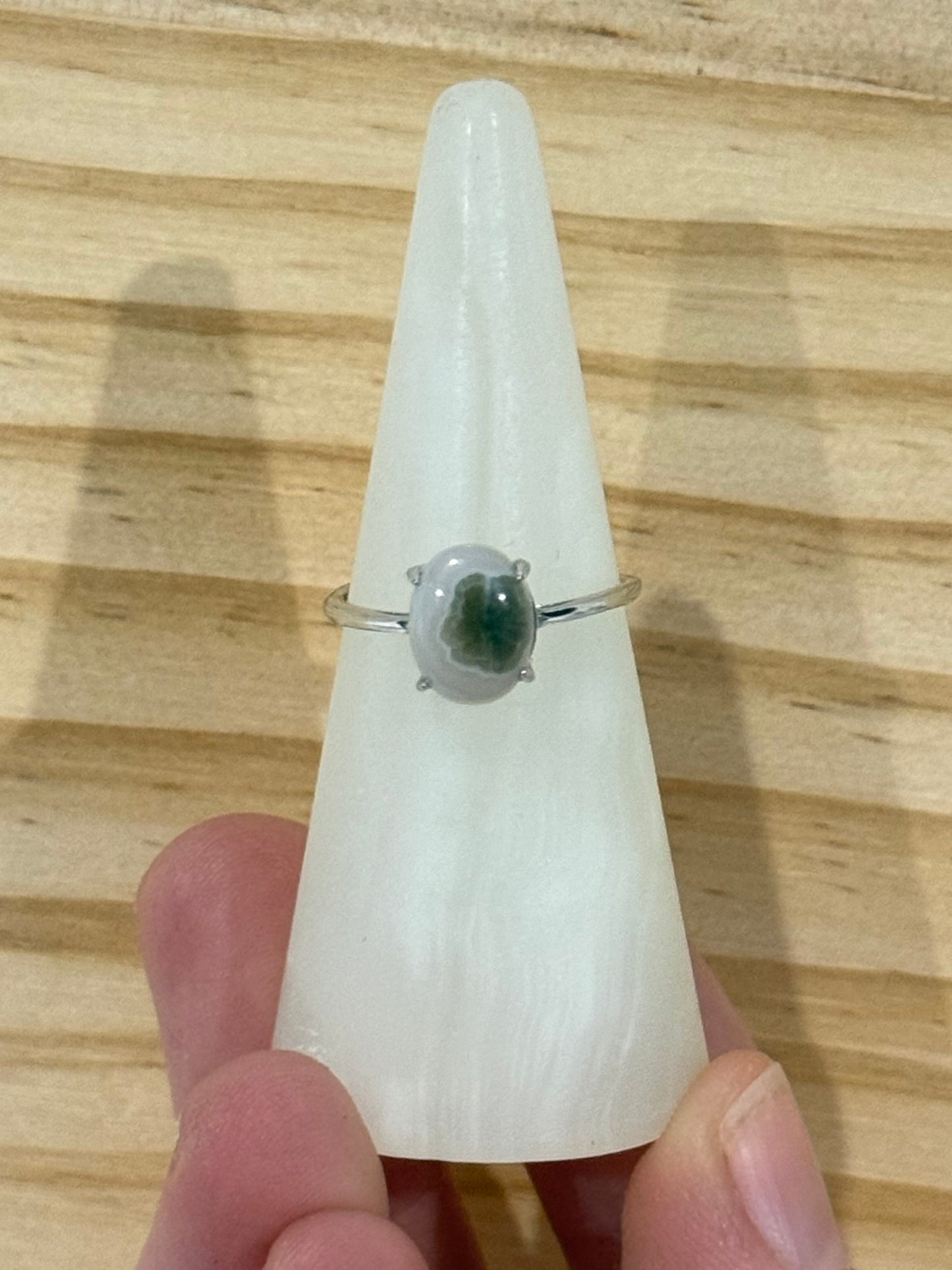 S925 Adjustable Ocean Jasper Rings