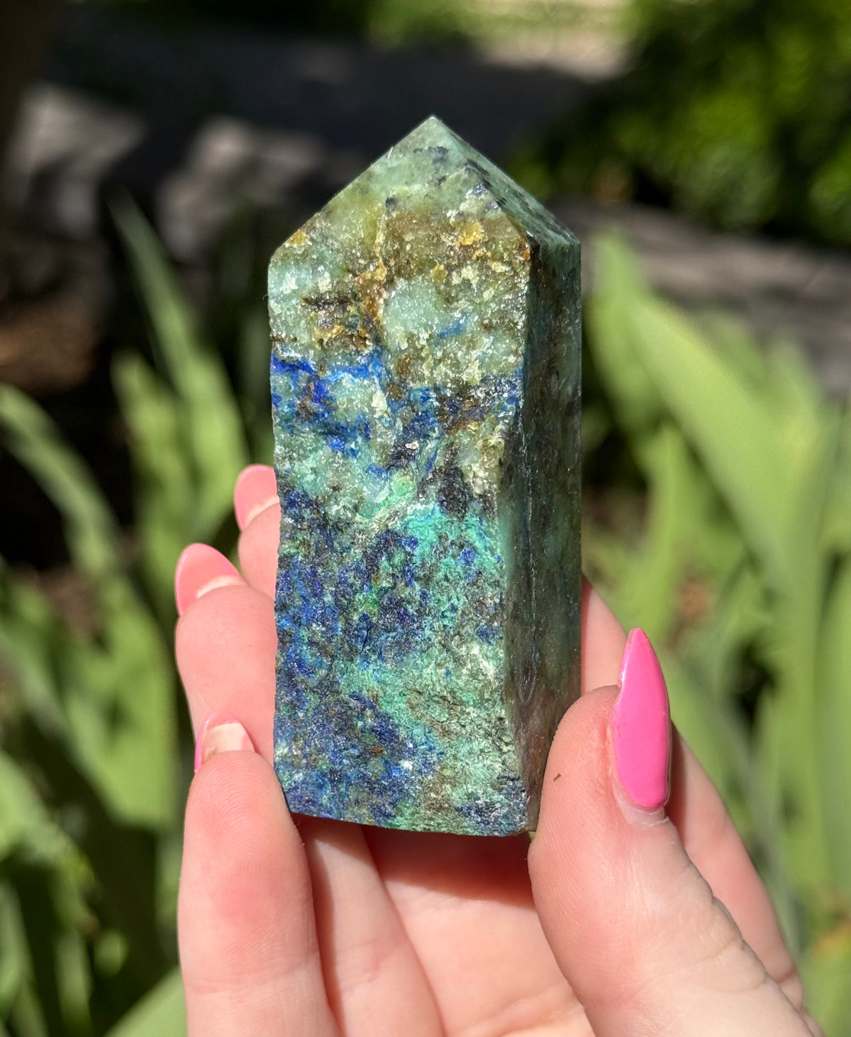 Azurite in Malachite Towers