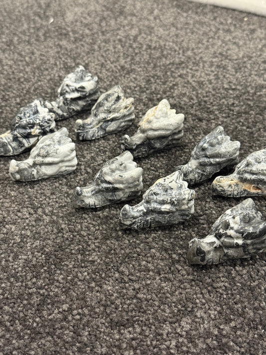 Picasso Jasper Dragon Head