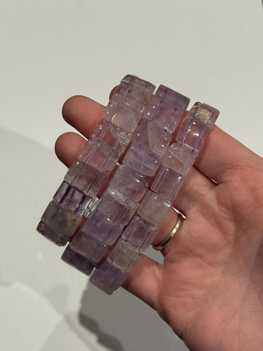 Faceted Rectangle Bracelets