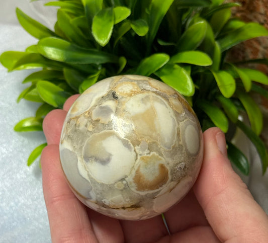 Flower Agate Sphere