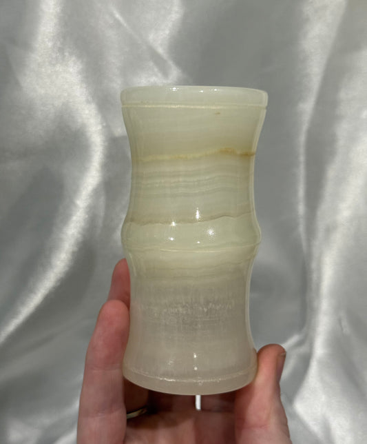 10cm Green Calcite Vase