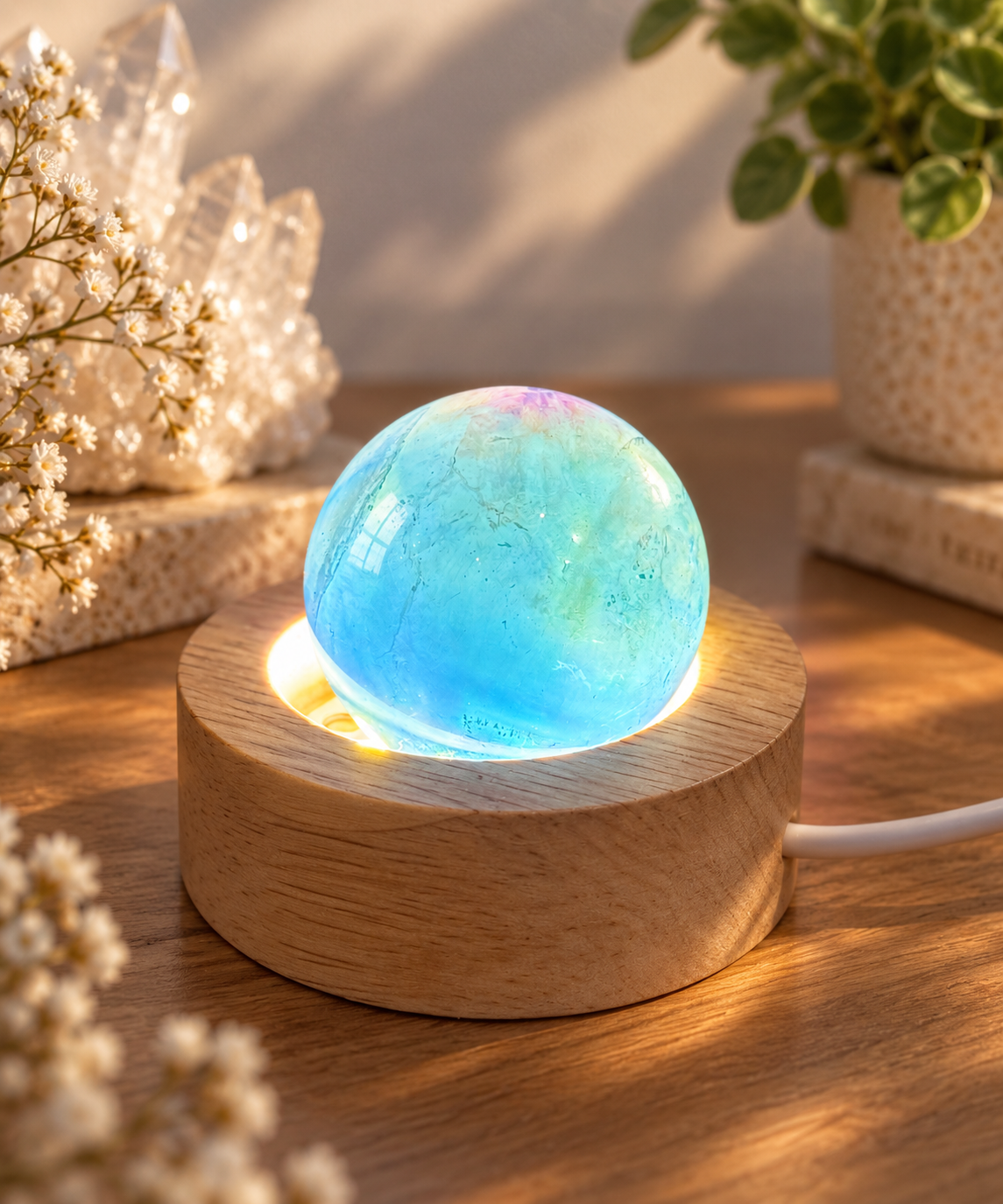 Blue Fluorite Spheres