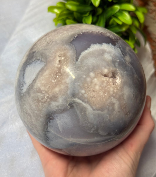 Pink Amethyst/Agate Sphere