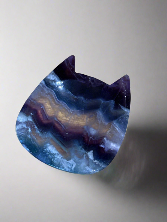 Fluorite Cat Bowl