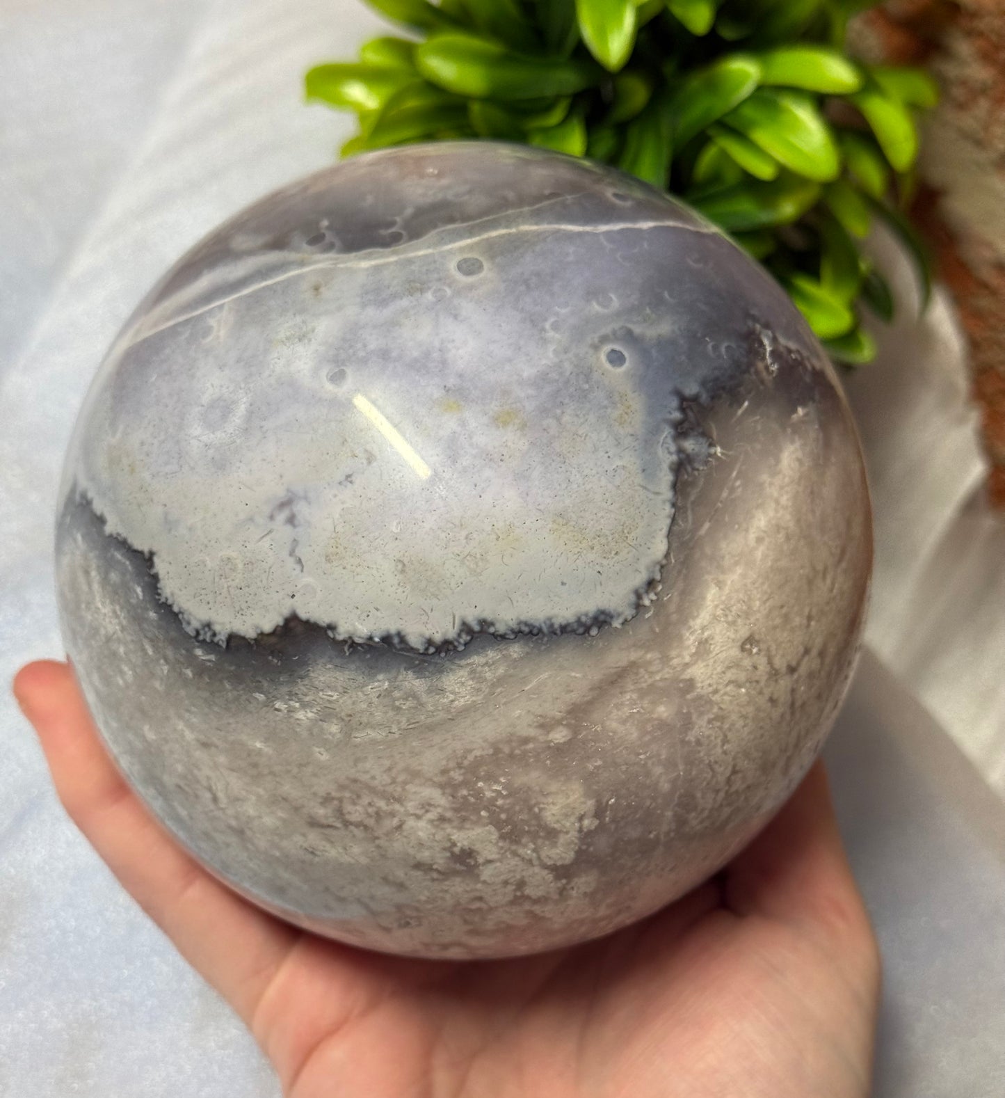 Pink Amethyst/Agate Sphere