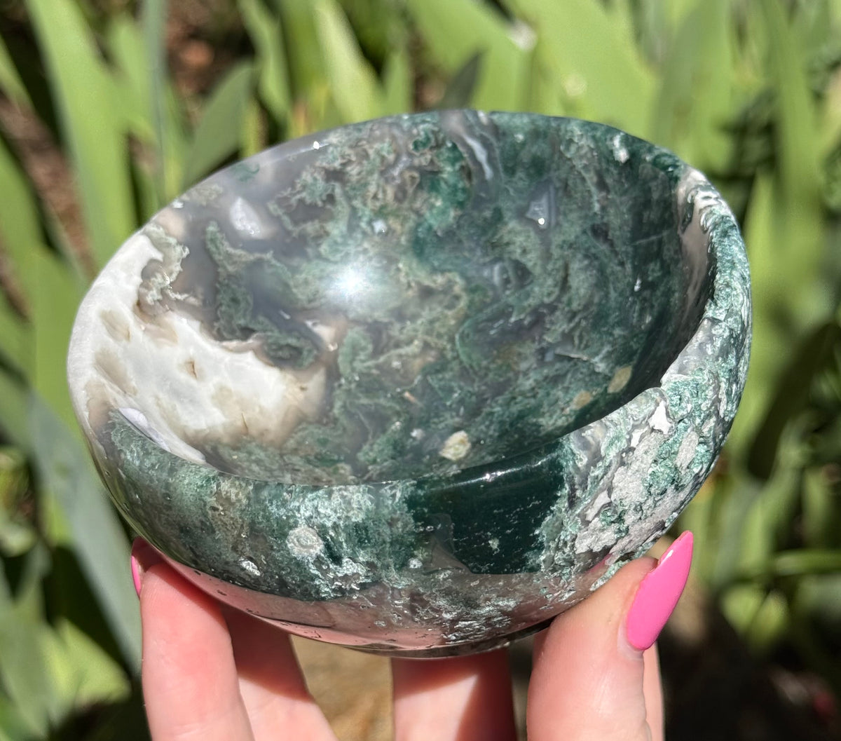 Moss Agate Bowl