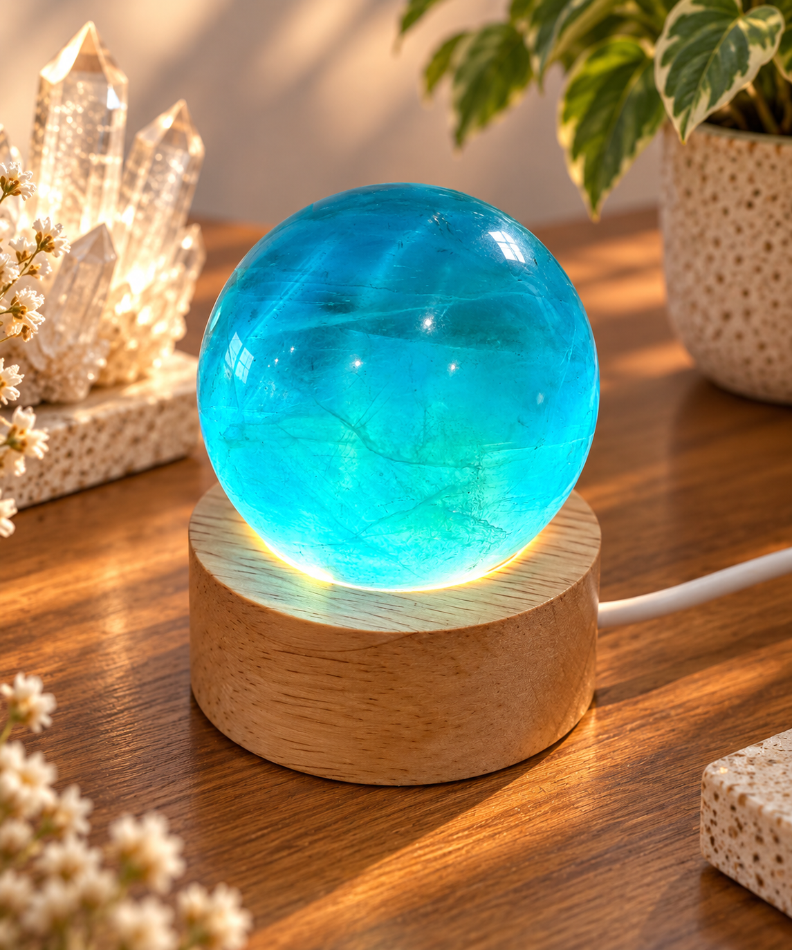 Blue Fluorite Spheres