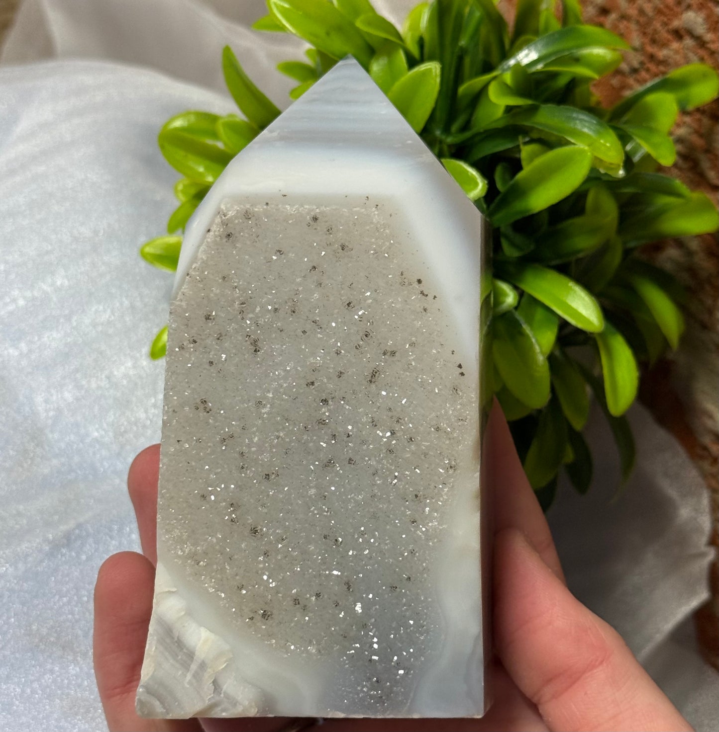 Brazil Druzy Agate towers