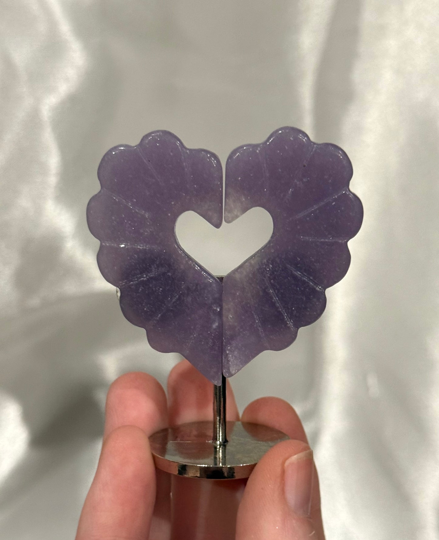 6.5cm Heart Wings on Stand