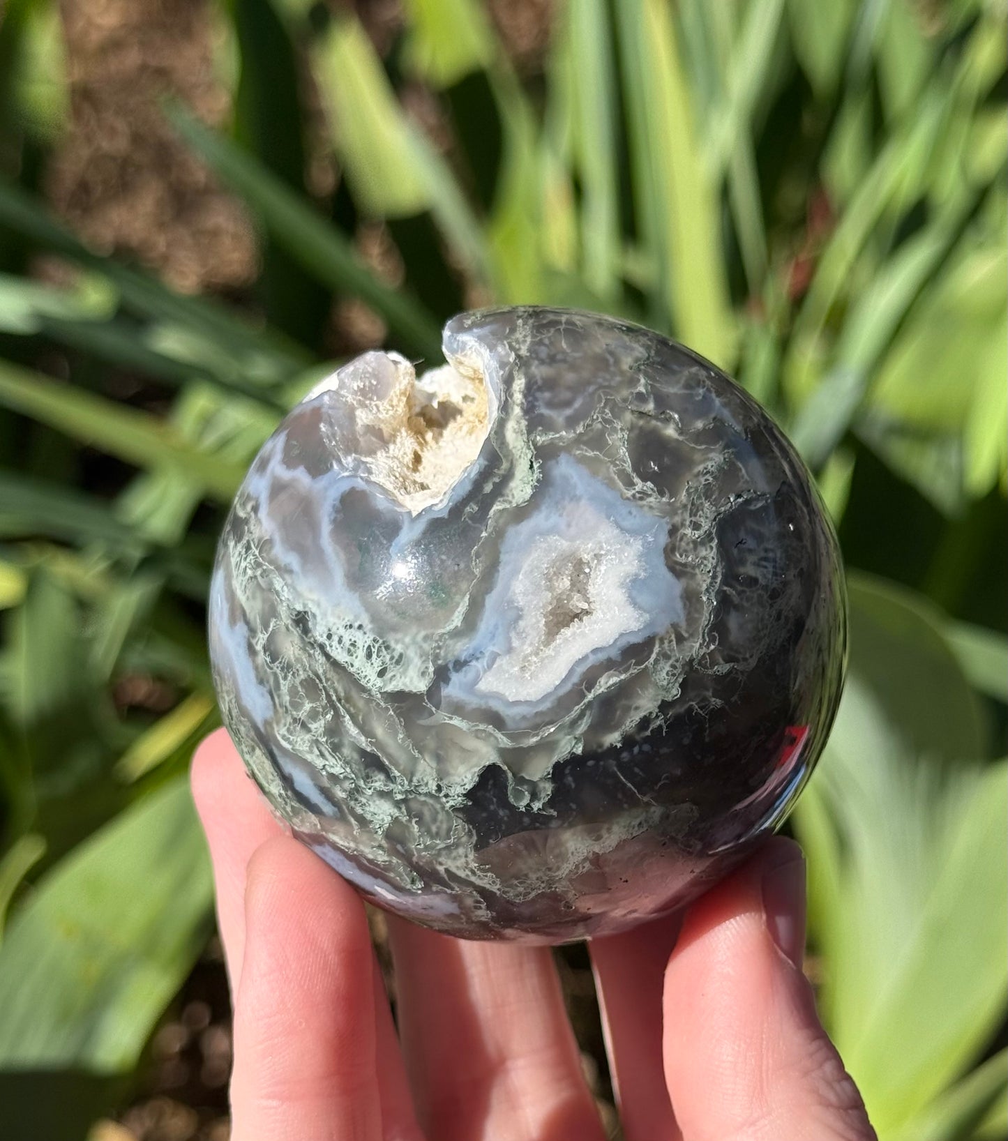 Moss Agate Sphere