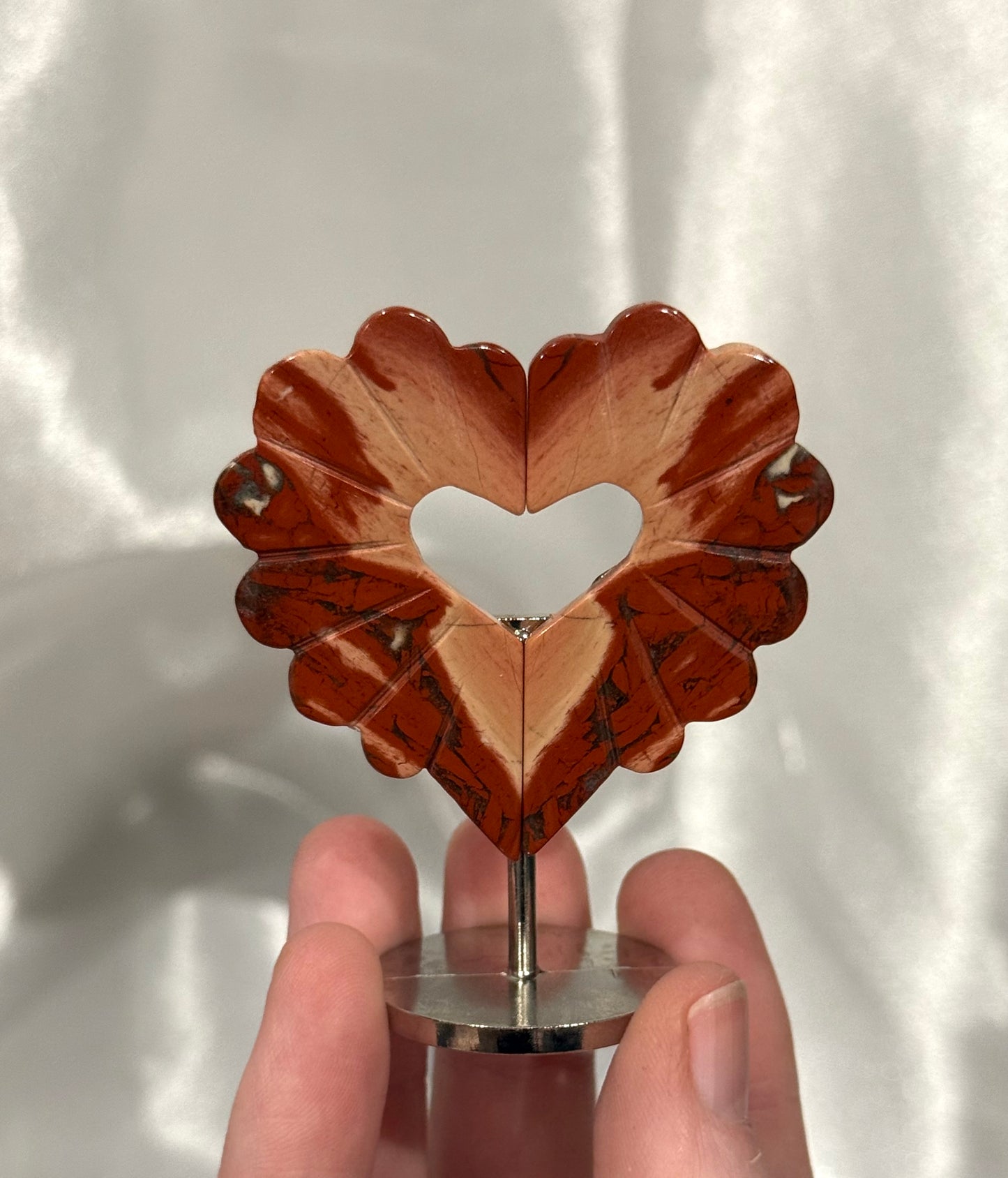 6.5cm Heart Wings on Stand