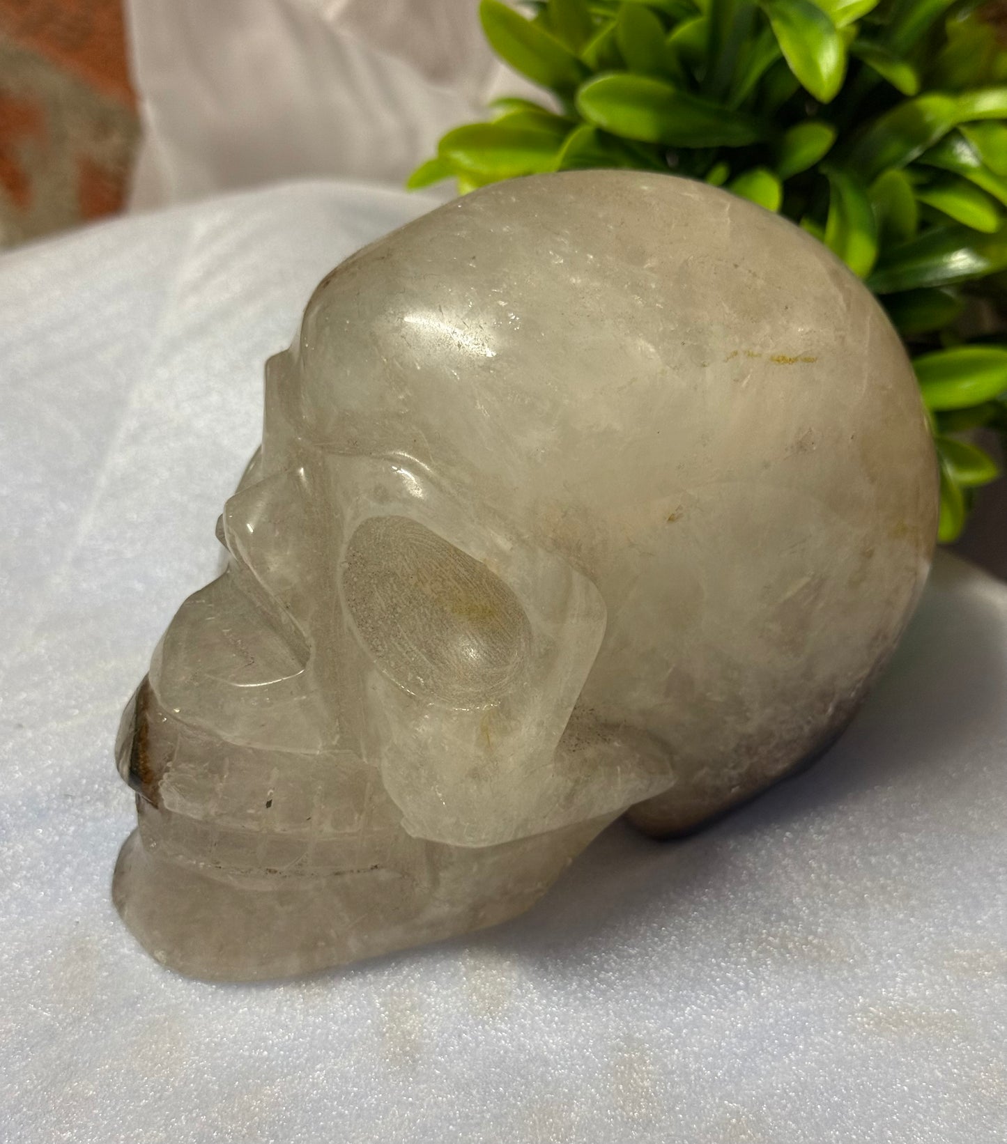 Quartz with Agate Skull