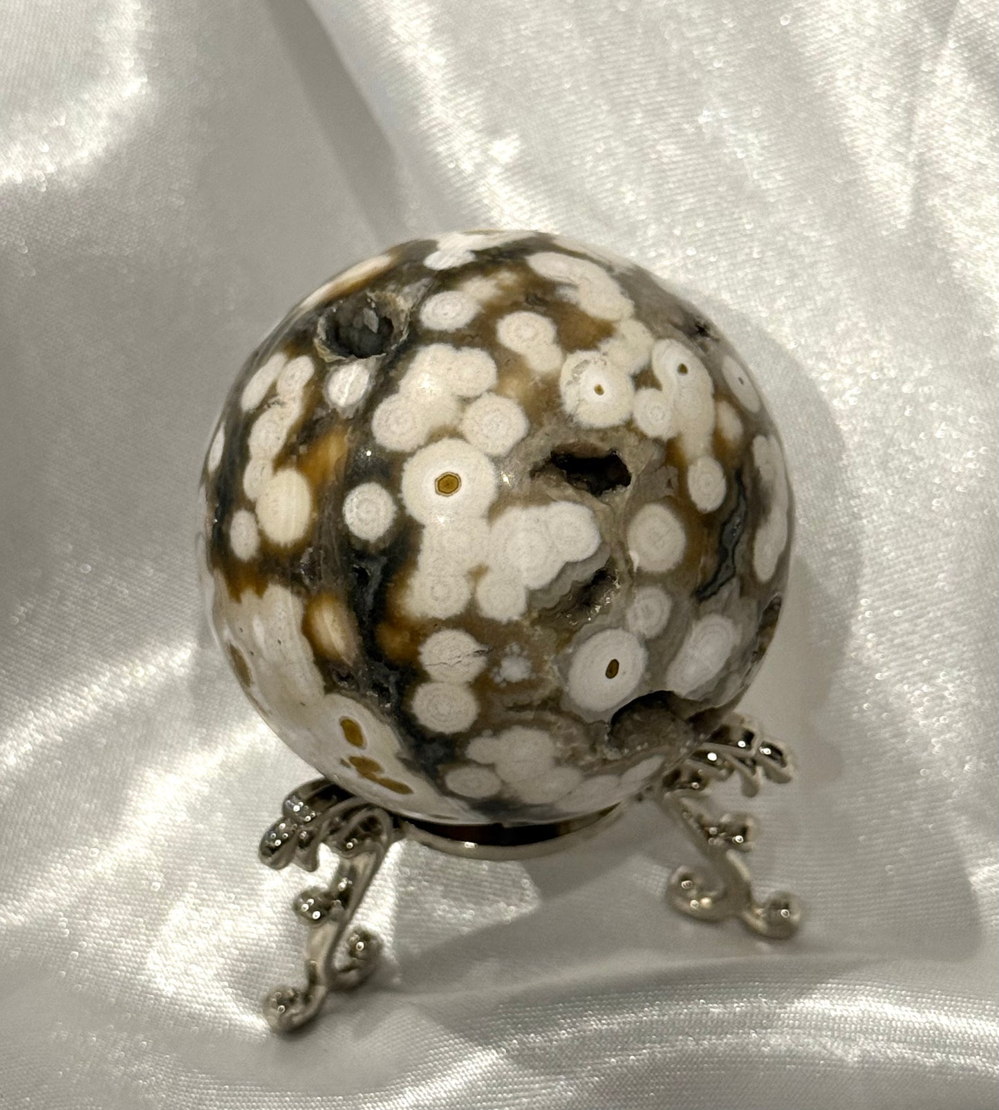 Orbital Ocean Jasper Sphere