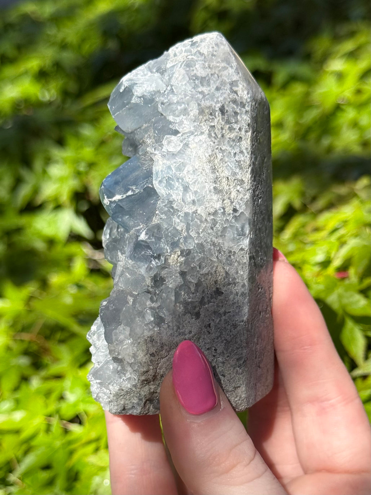 Blue Calcite Tower