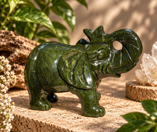 Green Jade Elephant