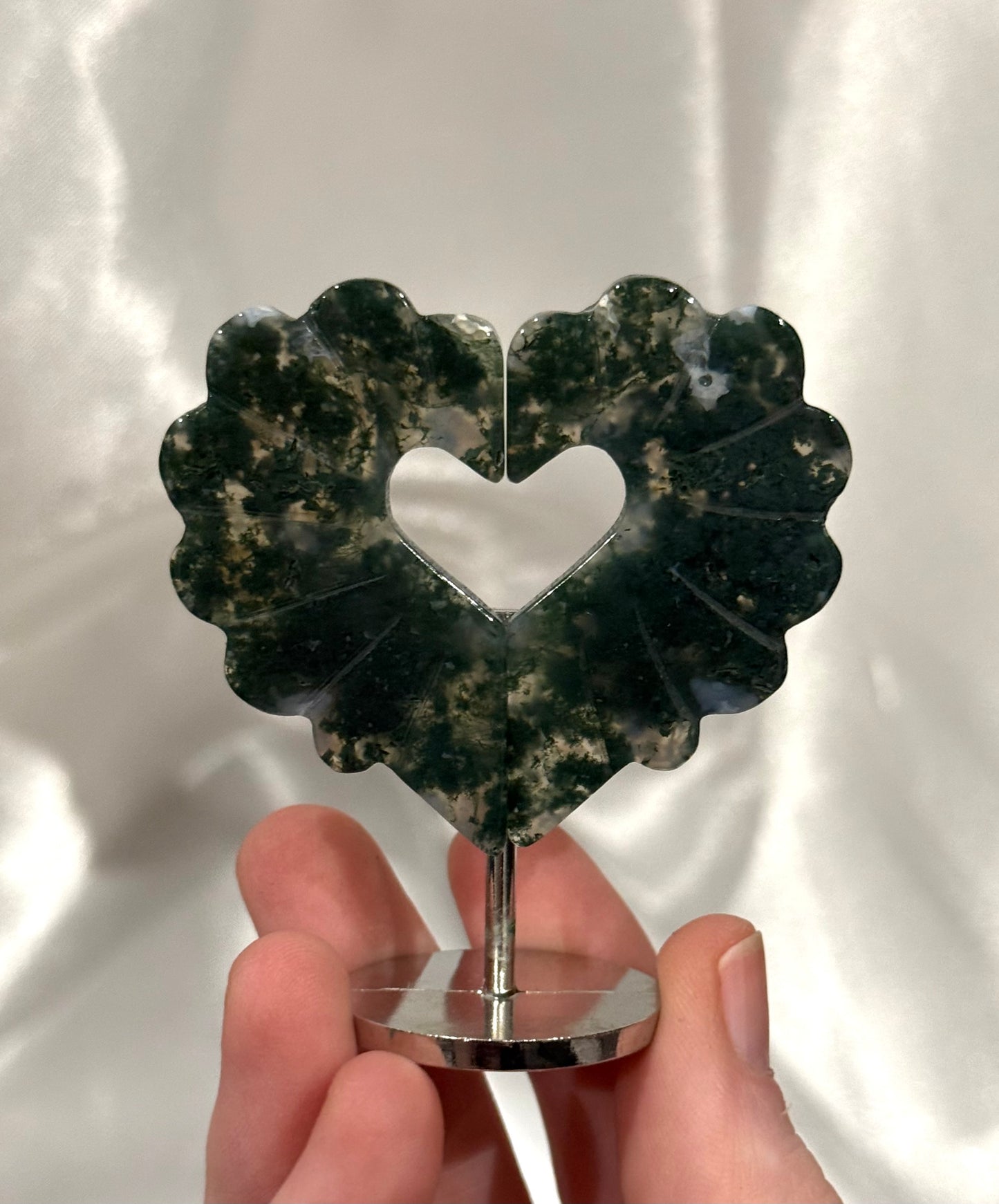 6.5cm Heart Wings on Stand