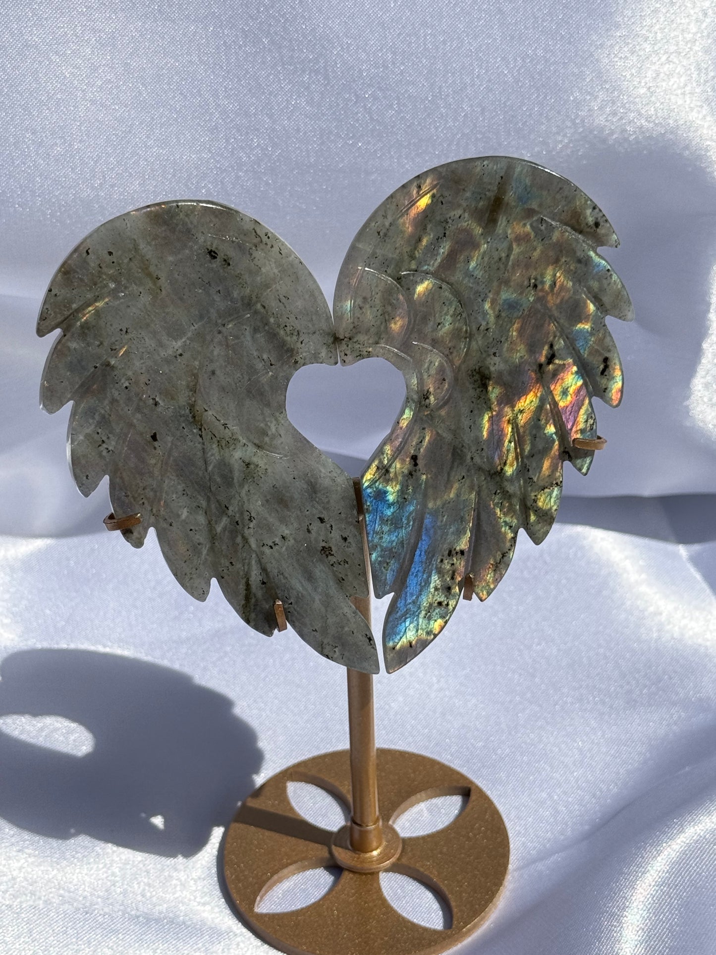 Heart Shaped Wings on Stand