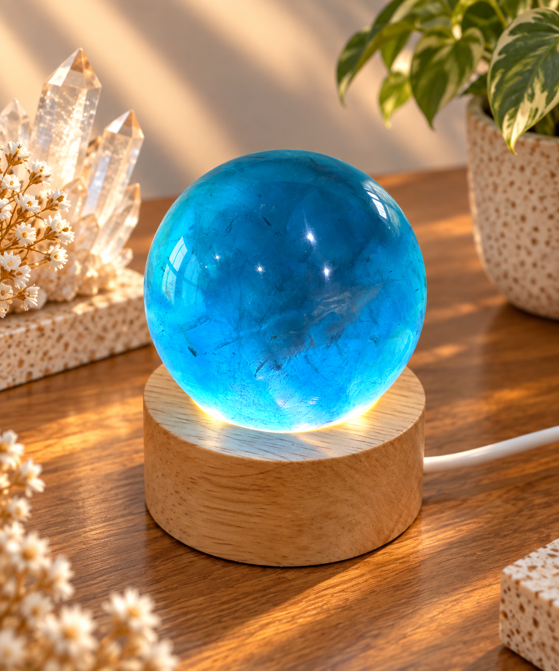 Blue Fluorite Spheres