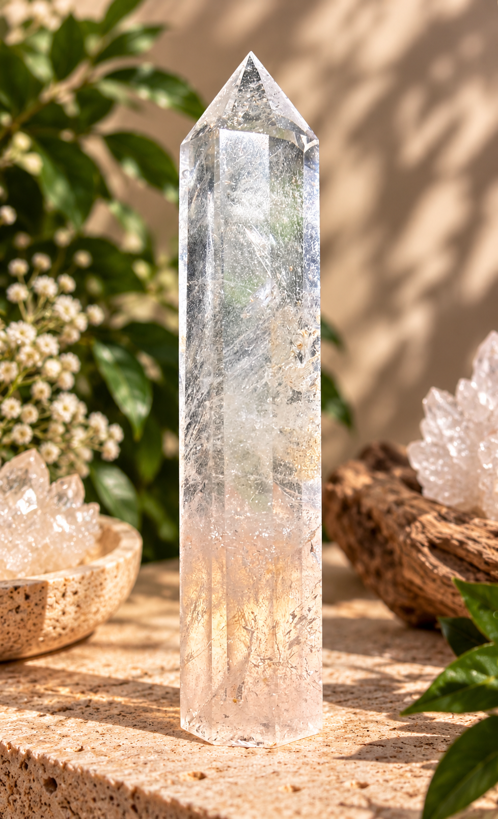 Clear Quartz Tower