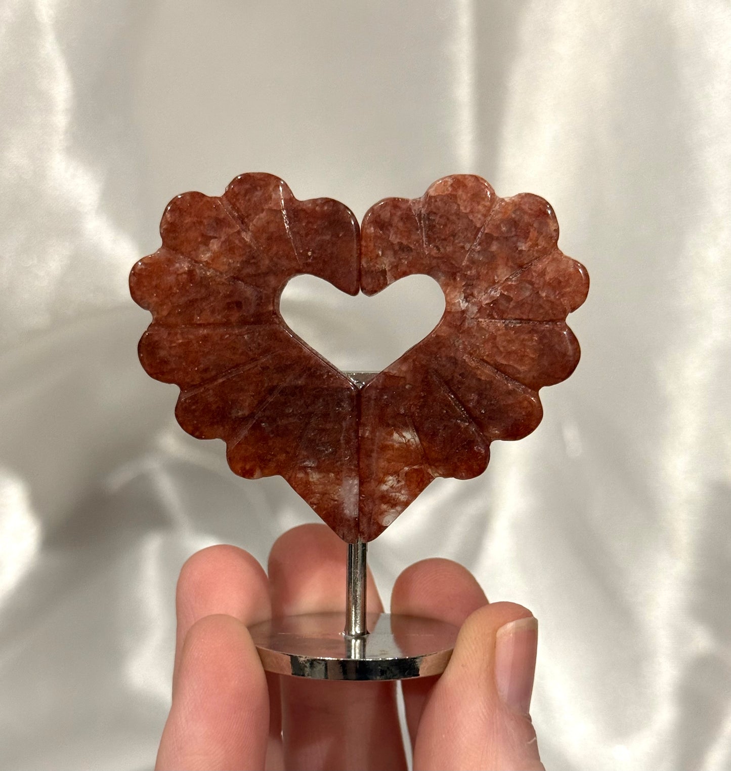 6.5cm Heart Wings on Stand