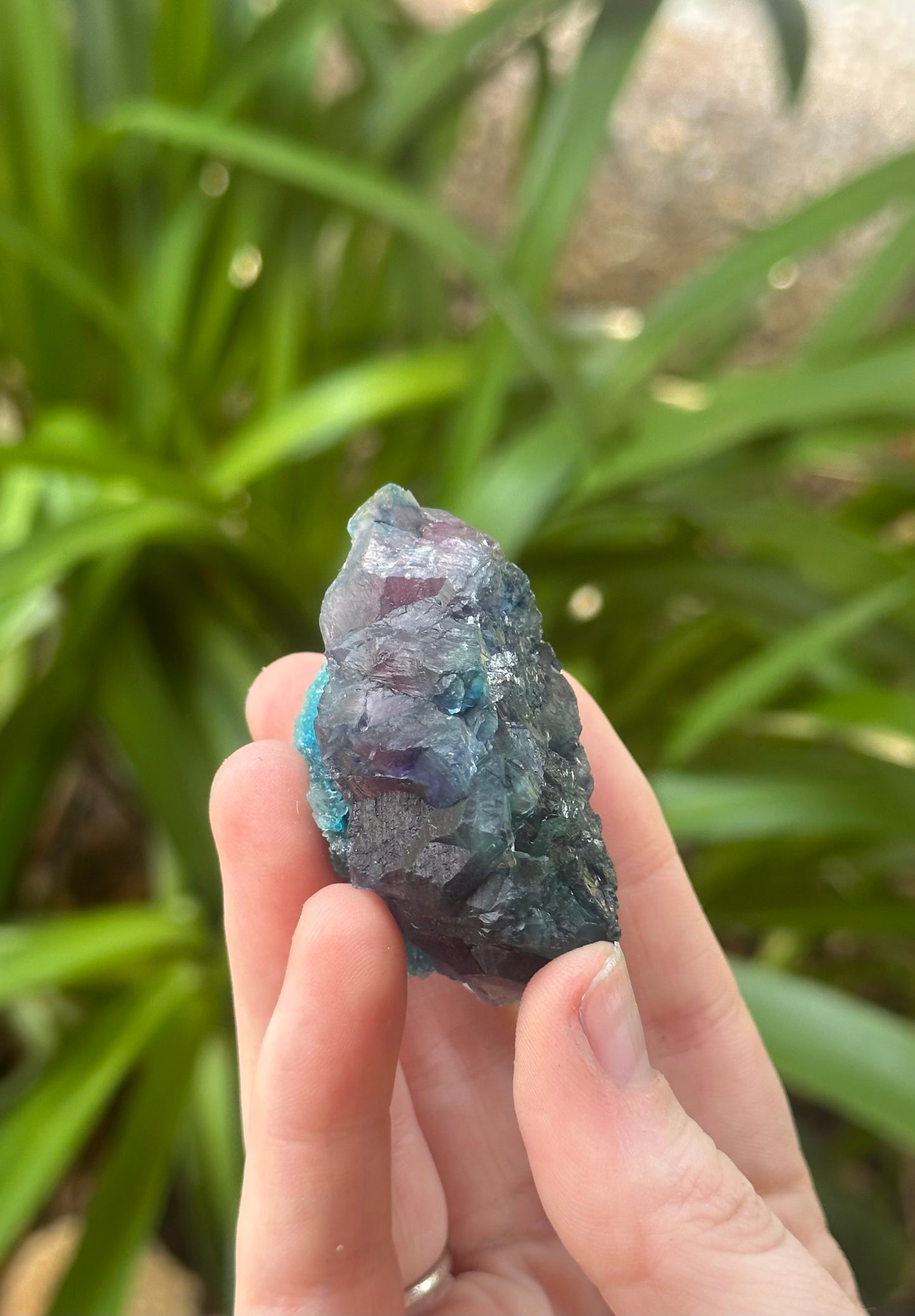 Gibbsite on Fluorite Specimen #2