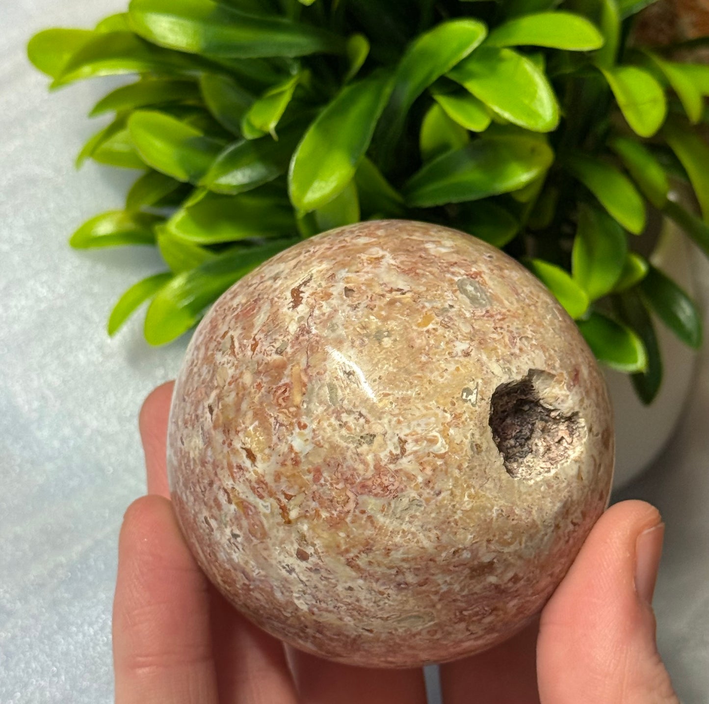Pastel Ocean Jasper Sphere
