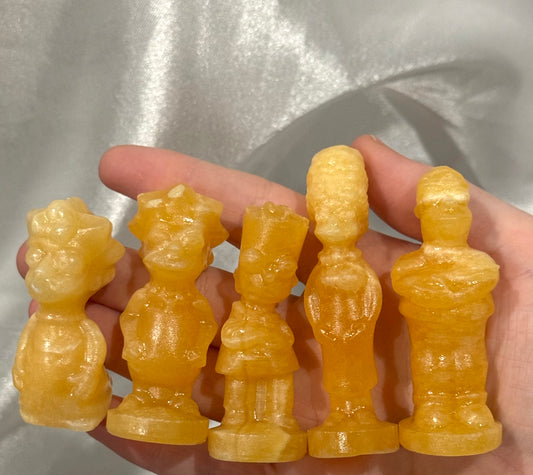 Orange Calcite Simpson Set