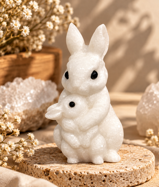 White Calcite Bunnies